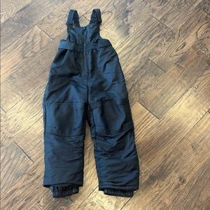 Kids Black Snow Suit Pants Bibs